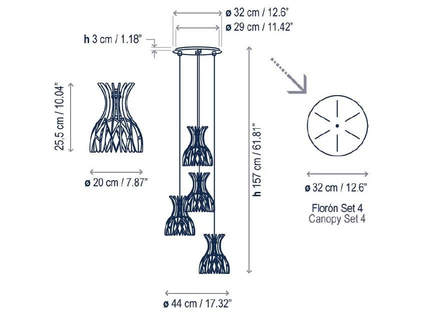 Domitas S20-3L Pendant Light