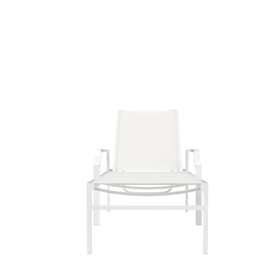 Fiore Stackable Chaise Lounge with Arms