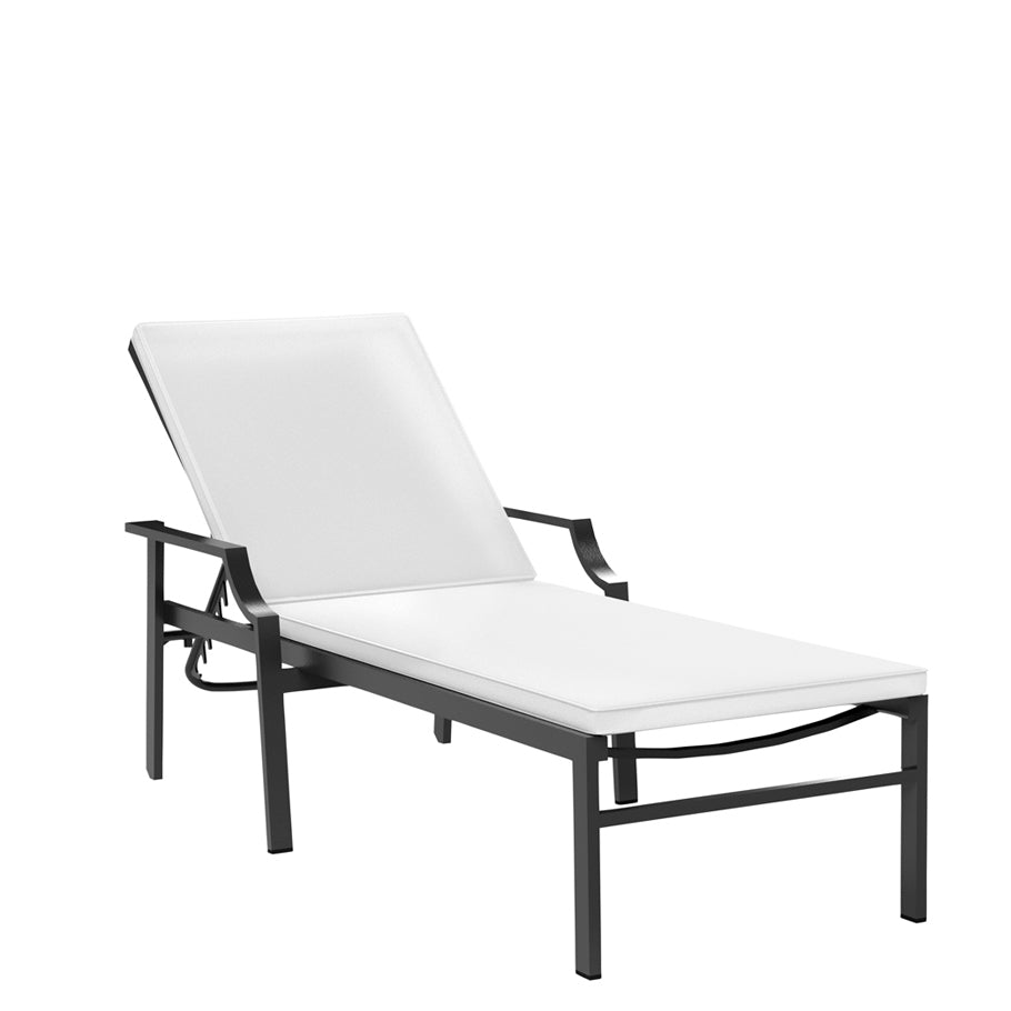 Fiore Stackable Chaise Lounge with Arms