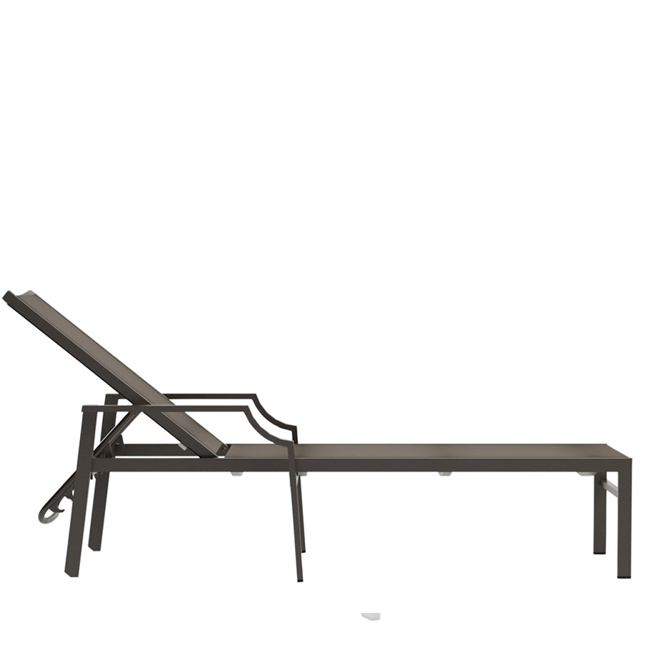 Fiore Stackable Chaise Lounge with Arms