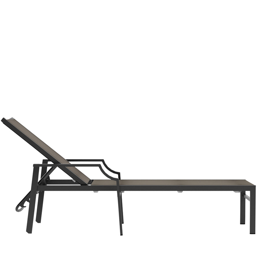 Fiore Stackable Chaise Lounge with Arms