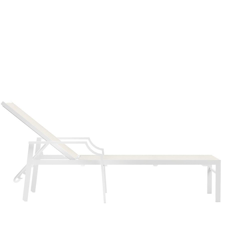 Fiore Stackable Chaise Lounge with Arms