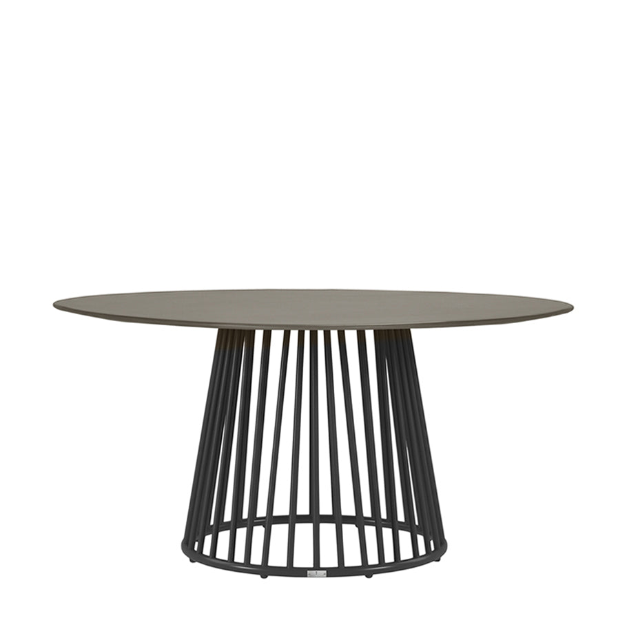 Kyoto Alu Stone Top Dining Table Round