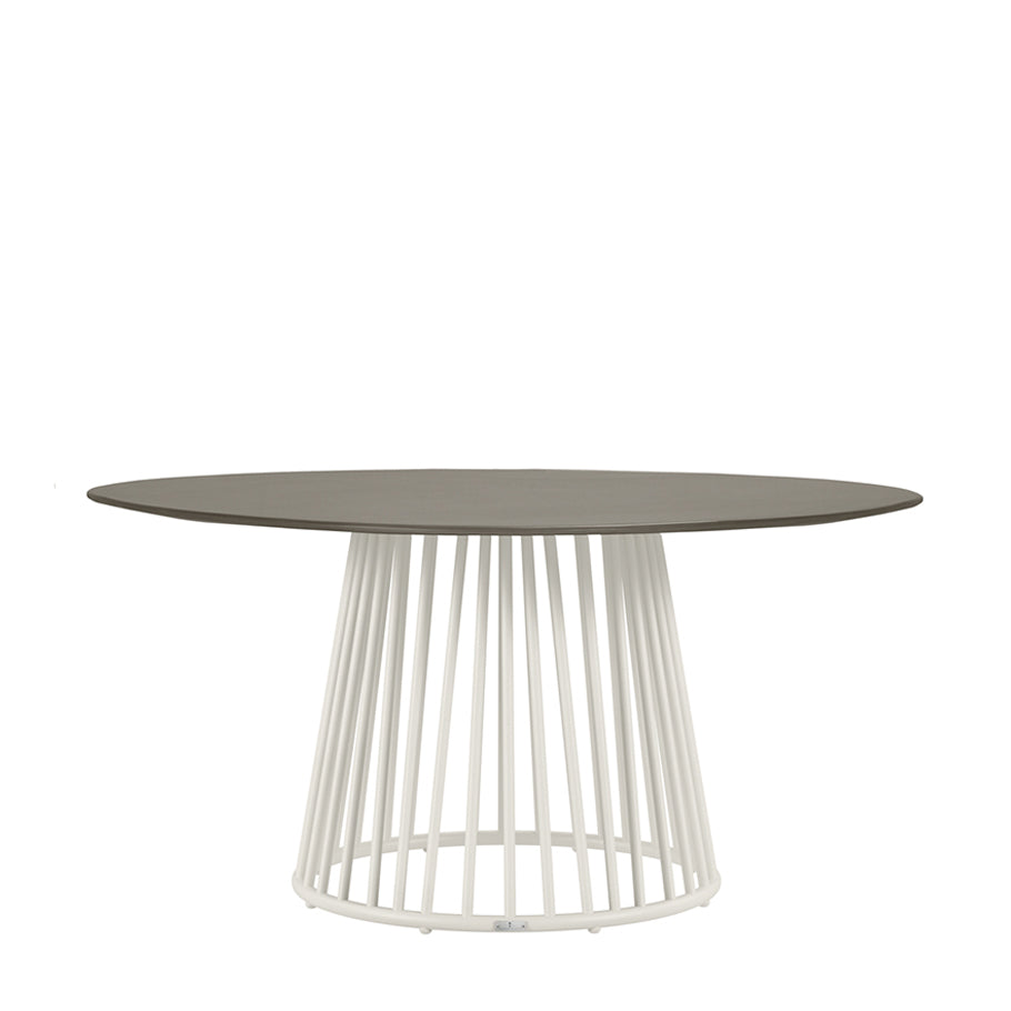Kyoto Alu Stone Top Dining Table Round