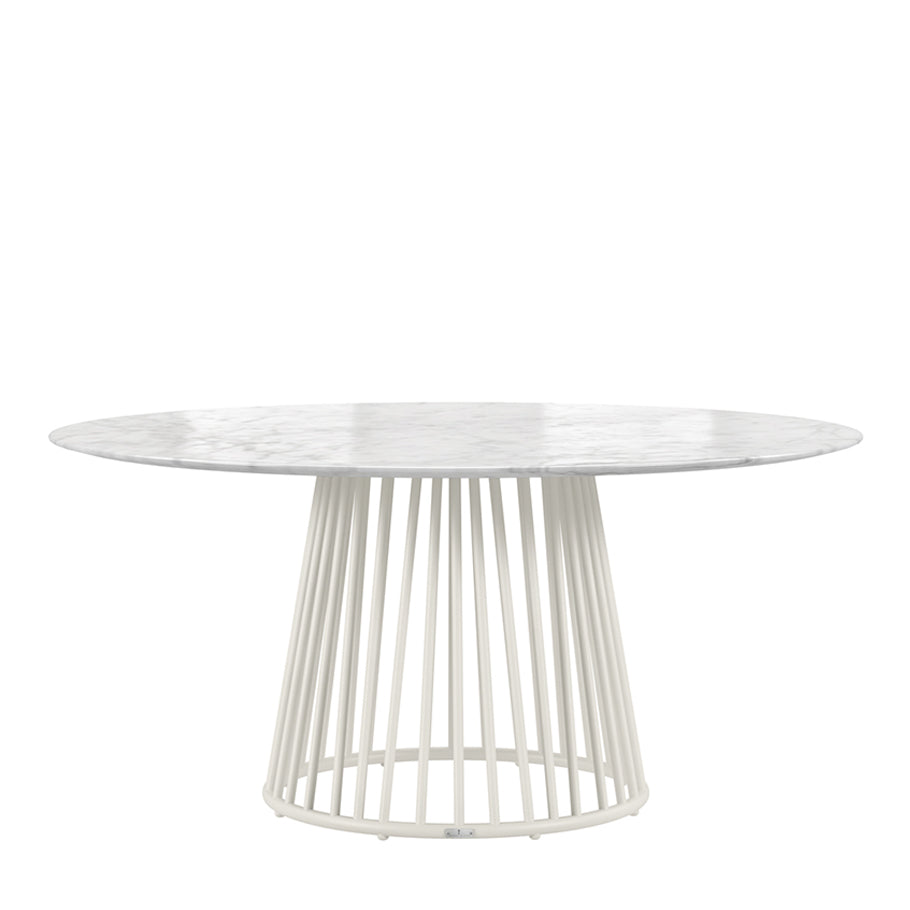 Kyoto Alu Stone Top Dining Table Round