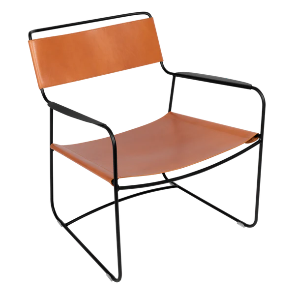 Surprising Leather Low Armchair