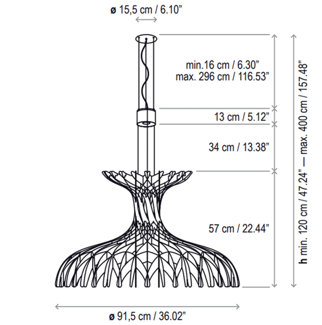 Dome 90 Pendant Light Large