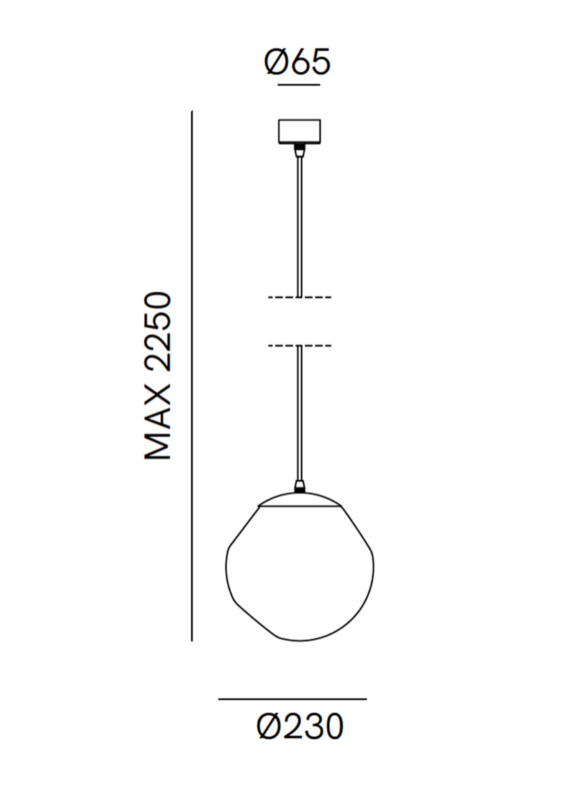 Stone Pendant Light - 2 Sizes