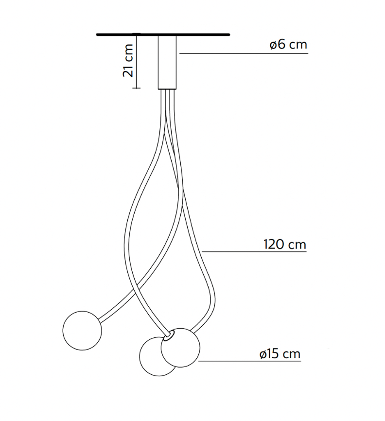 Moony 3LT Pendant Light