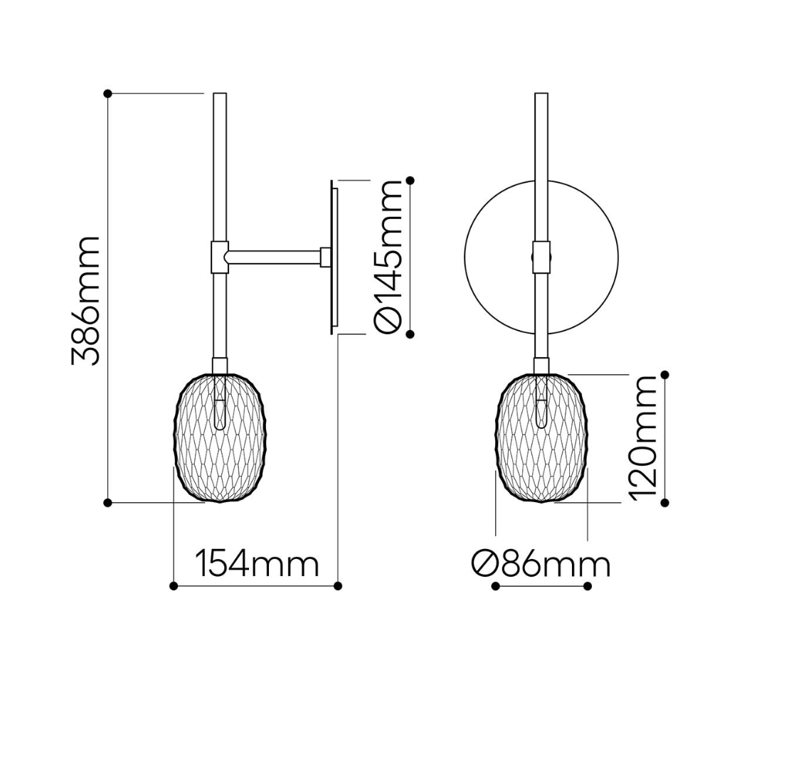 Metamorphis Wall Light Small