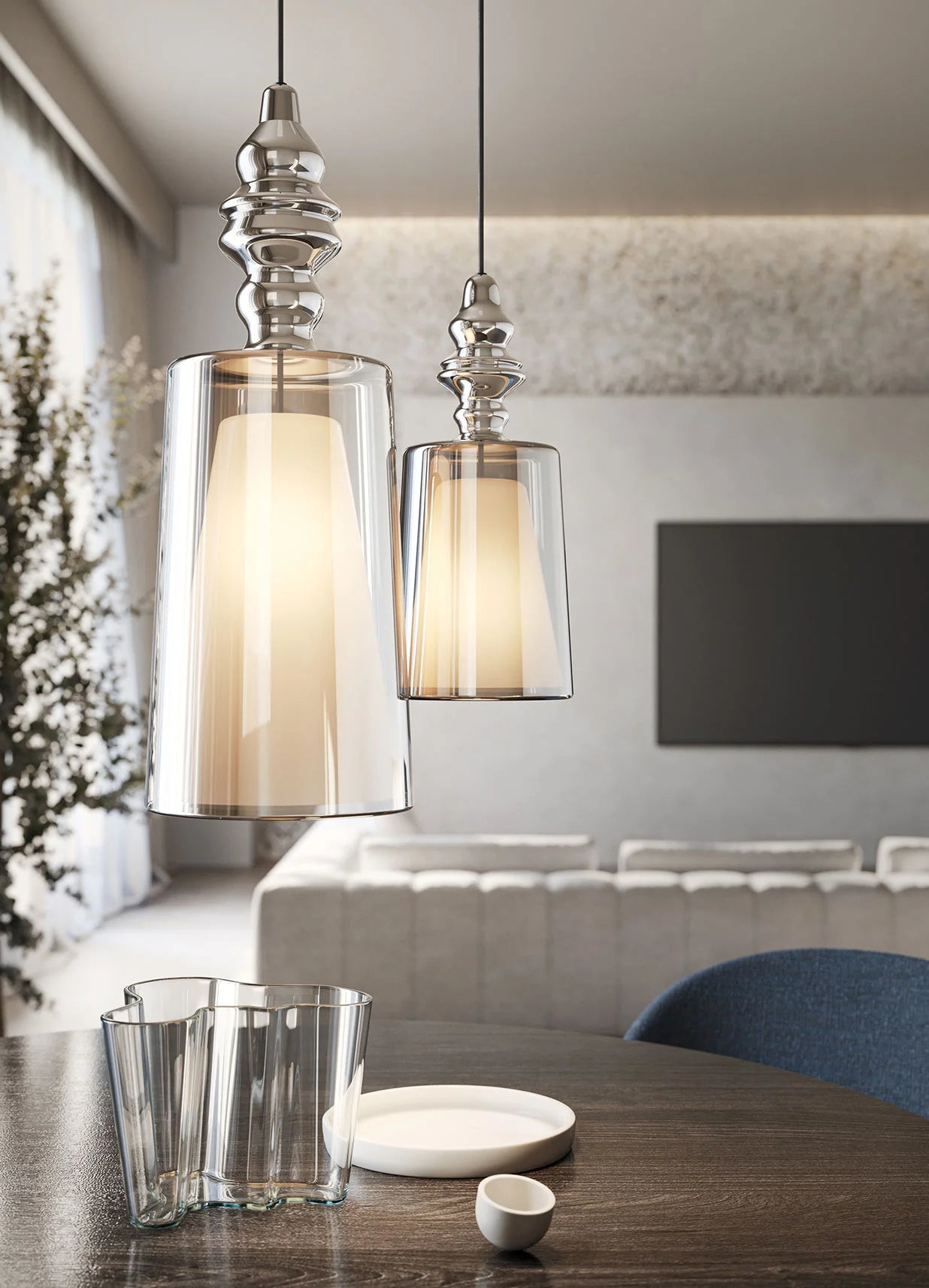 Alibaglass Pendant Light - Three Sizes