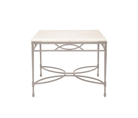Amalfi Stone Top Side Table Square 56