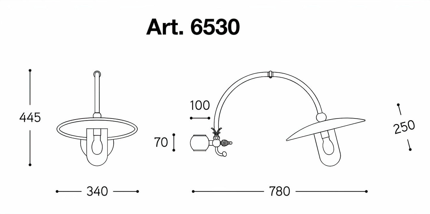 Baretton Wall | Pole Light