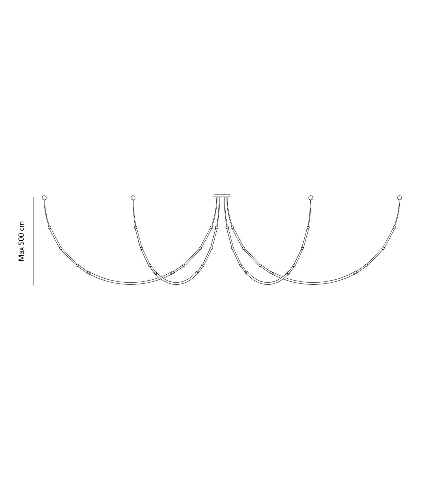Leda 6LT Pendant Light