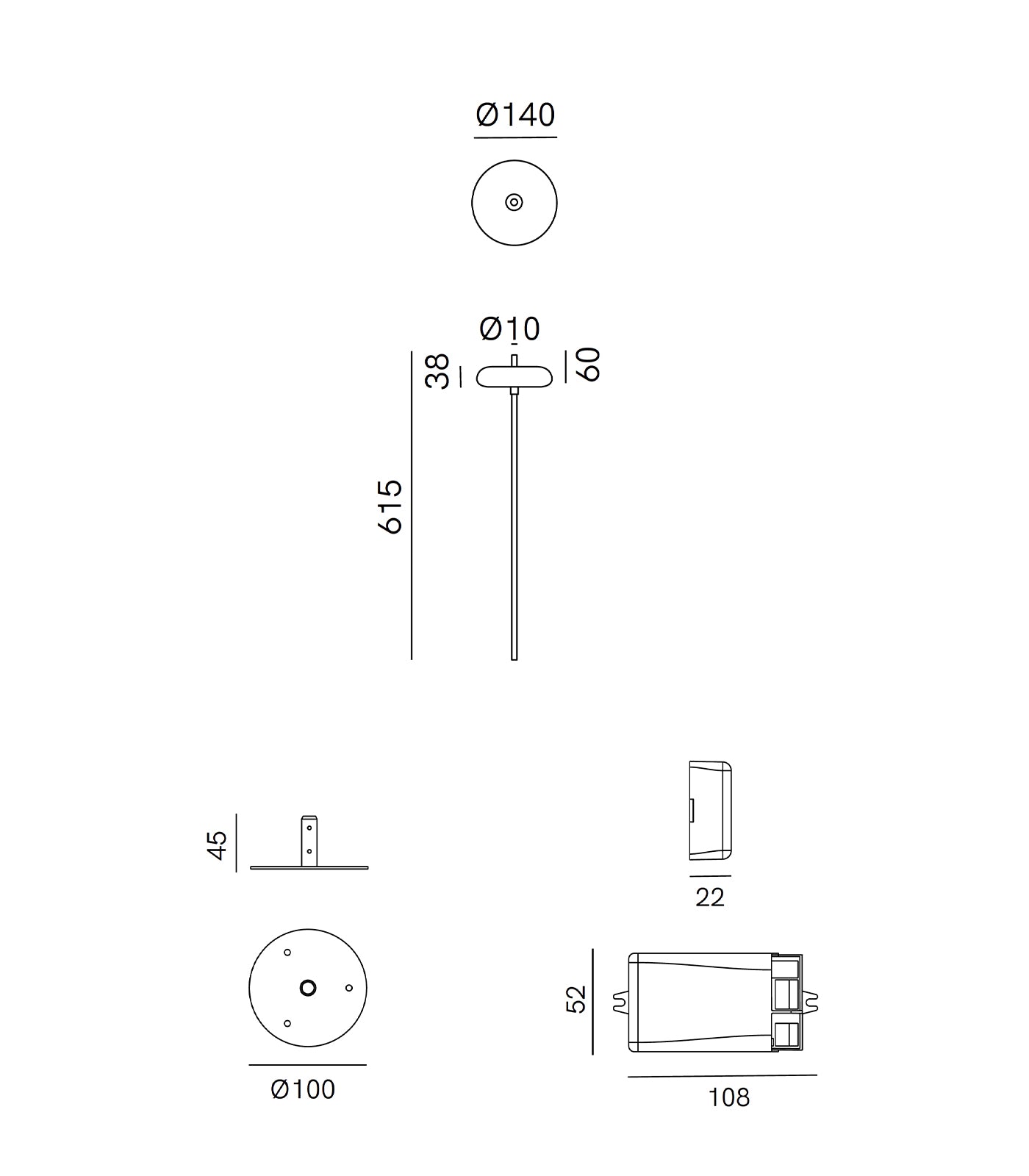 Pantarhei Bollard Light