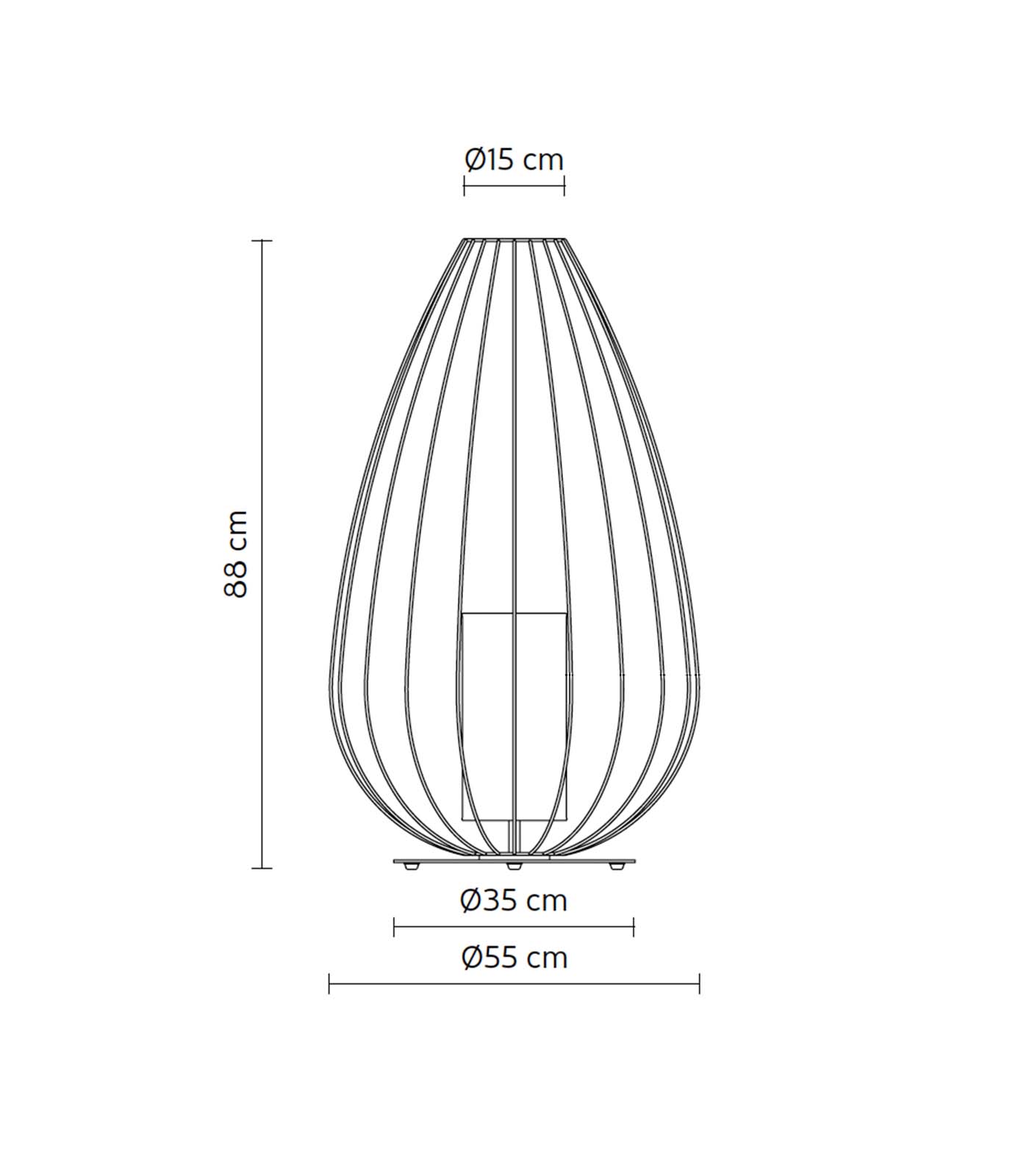 Cell Outdoor Floor Lamp - 3 Sizes