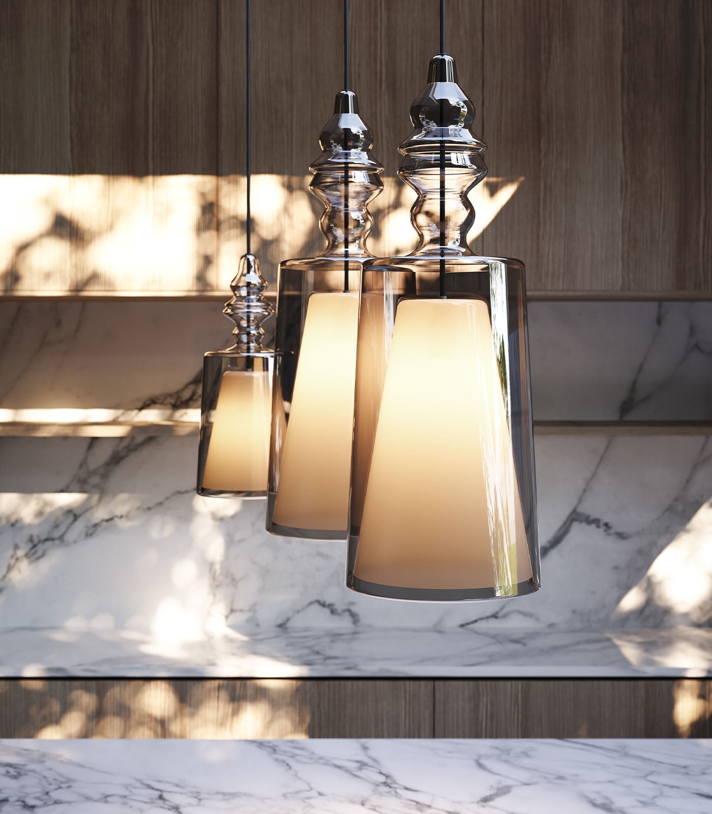 Alibaglass Pendant Light - Three Sizes