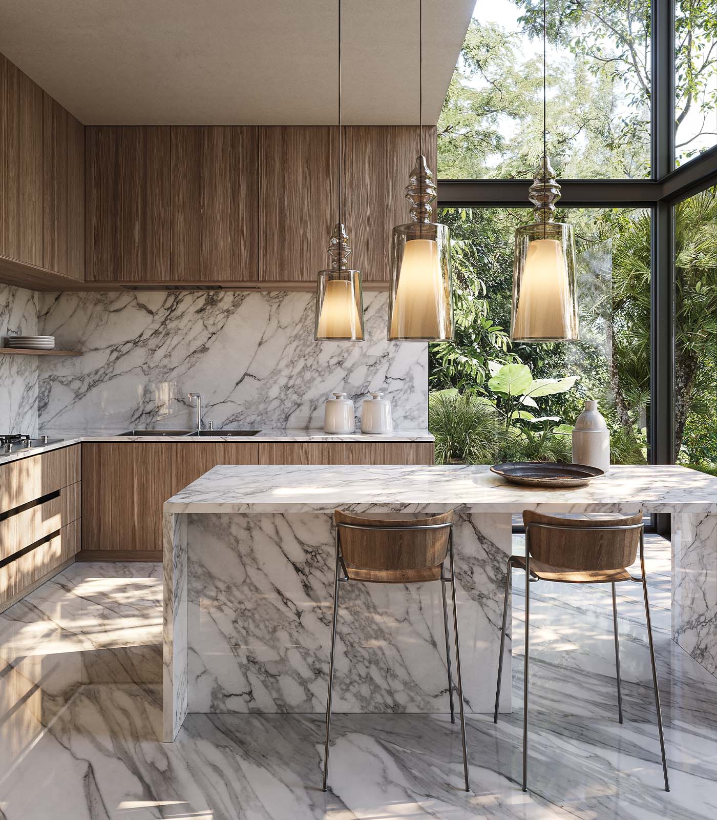 Alibaglass Pendant Light - Three Sizes