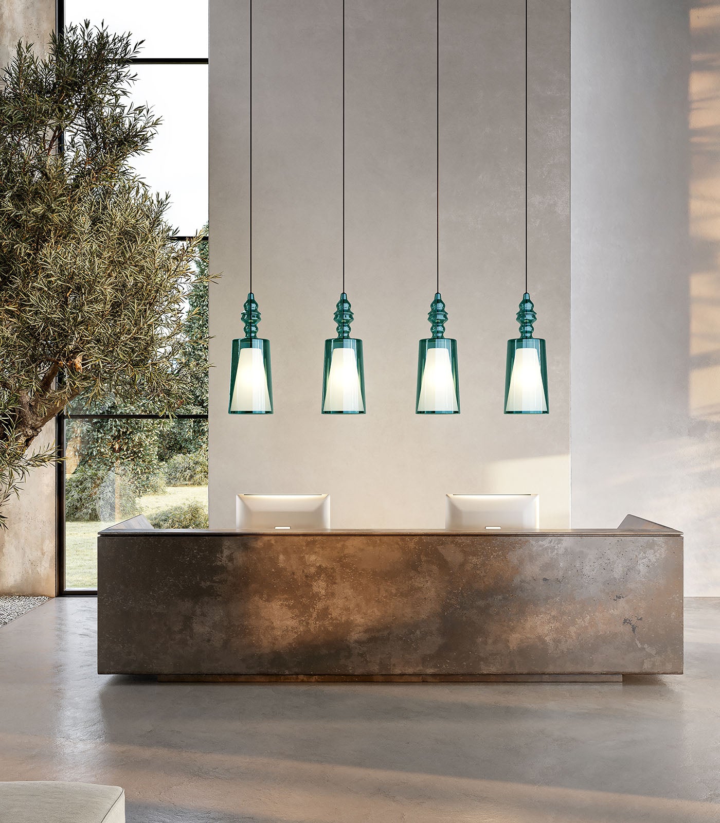 Alibaglass Pendant Light - Three Sizes