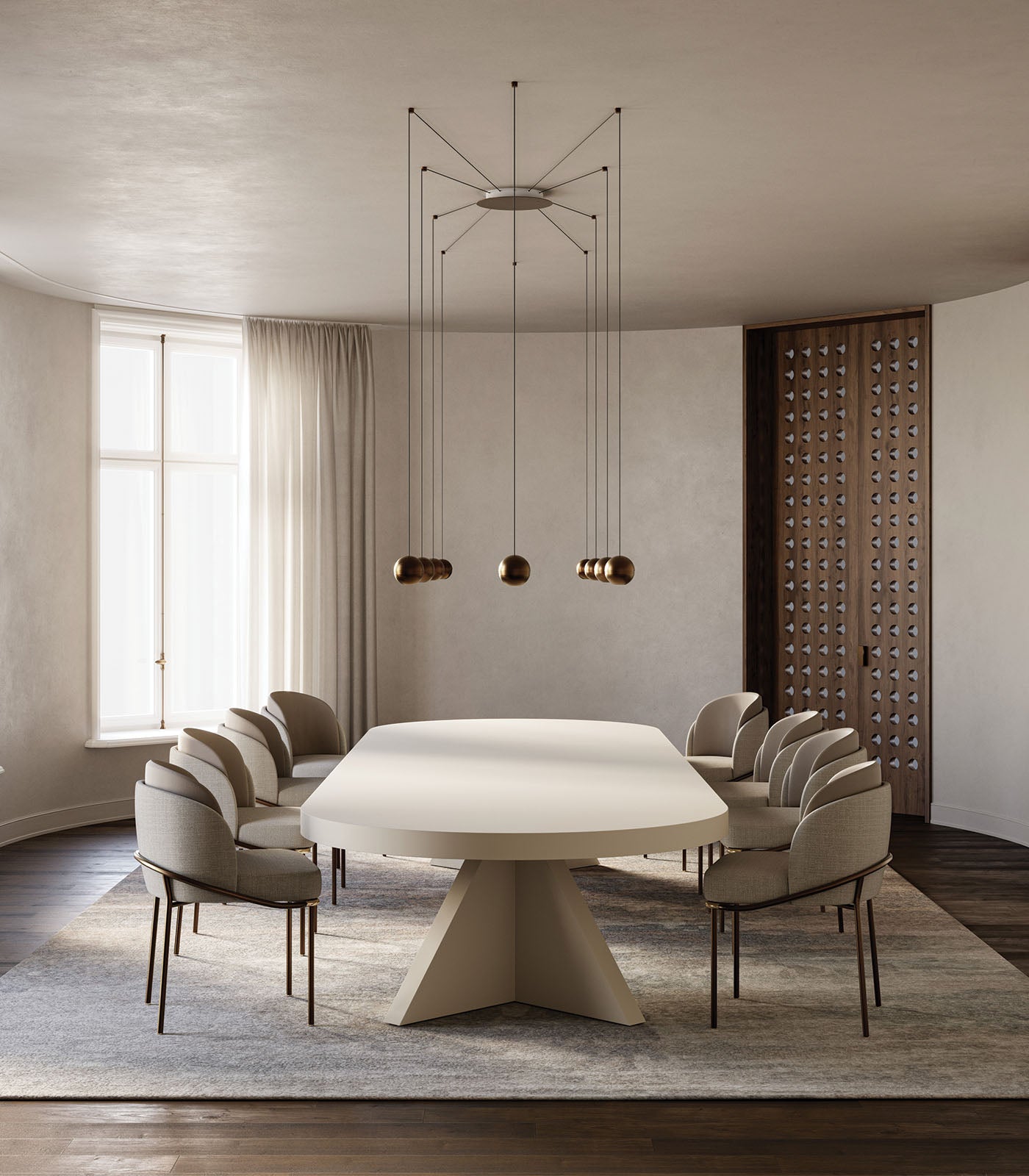 Groove Cluster Pendant Light