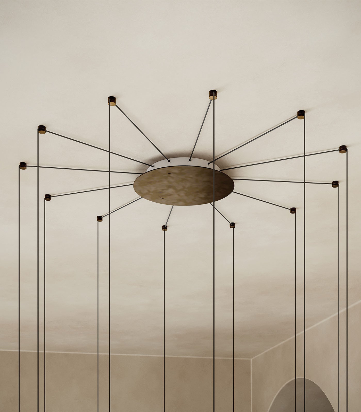 Groove Cluster Pendant Light