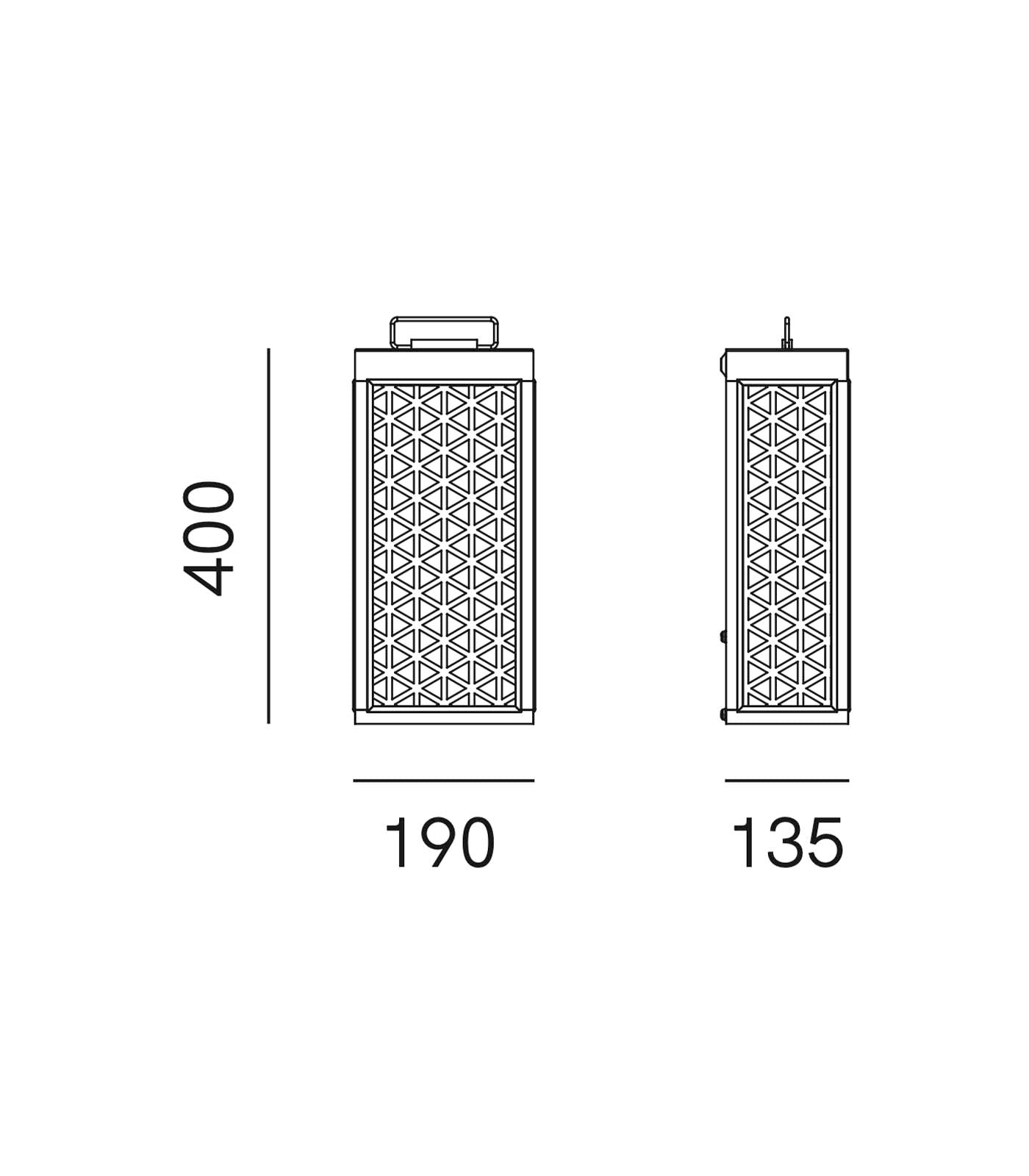 Grid Outdoor/Indoor Wall Light