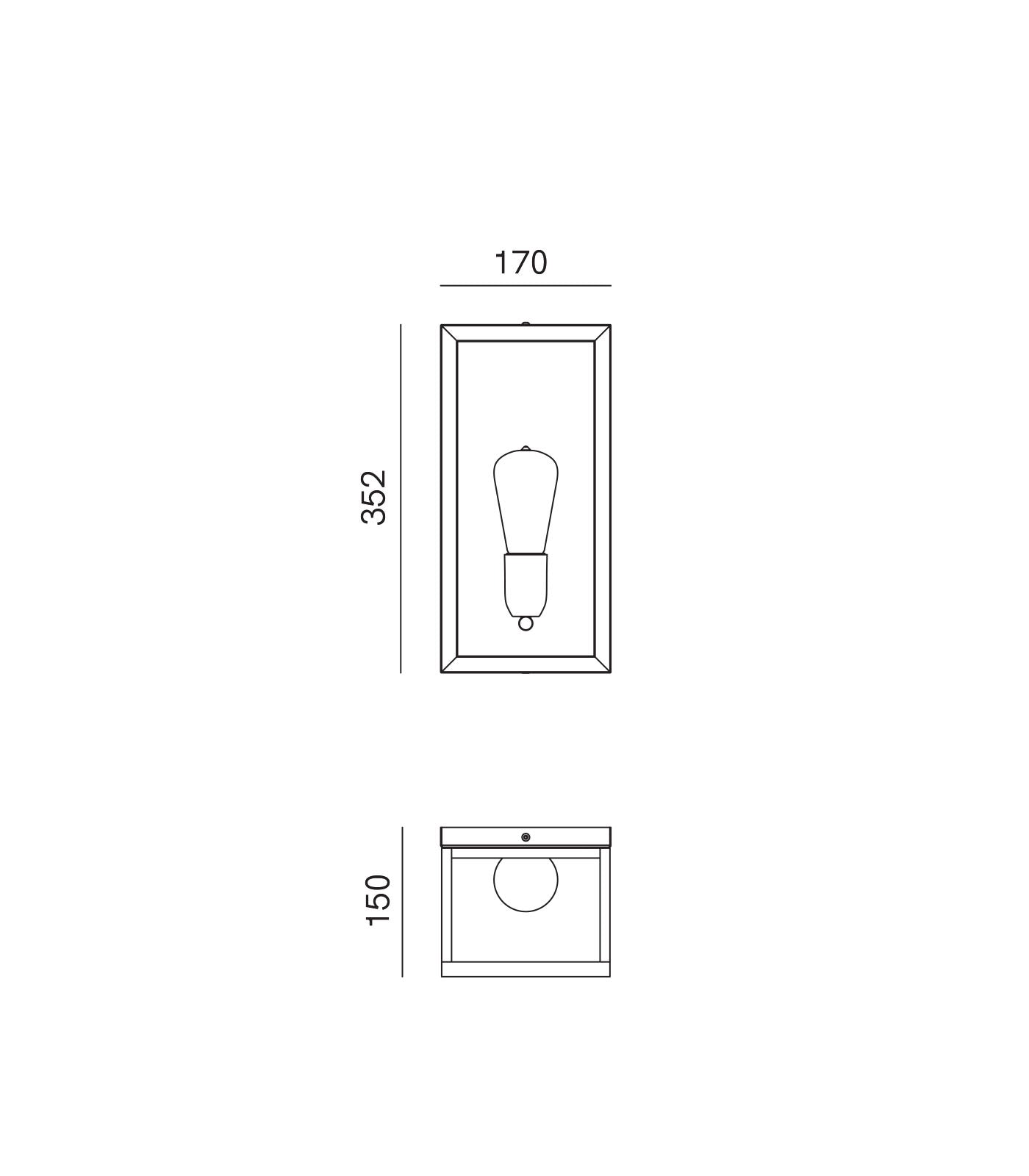 Quadro Outdoor Wall Light