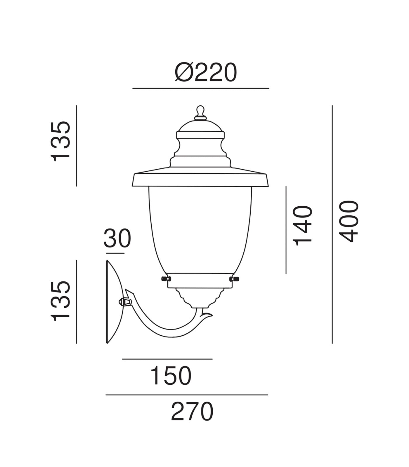 Venezia Exterior Wall Light