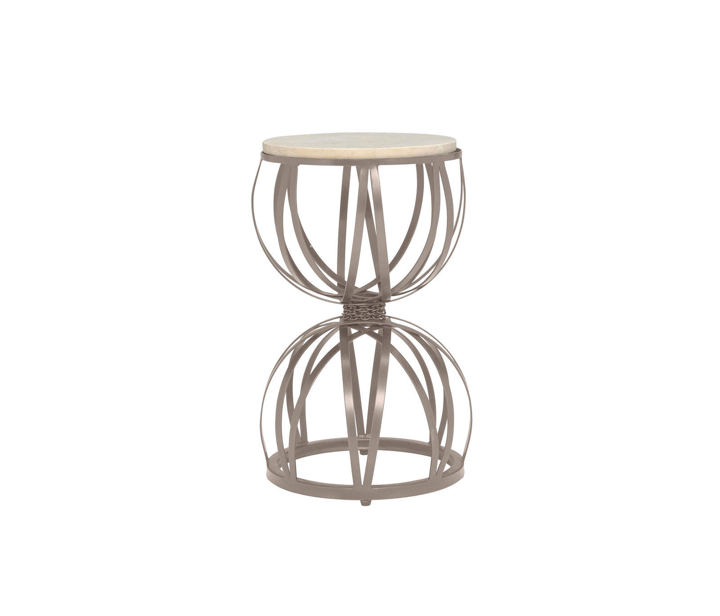 Amalfi Stone Top Hourglss Side Table 33