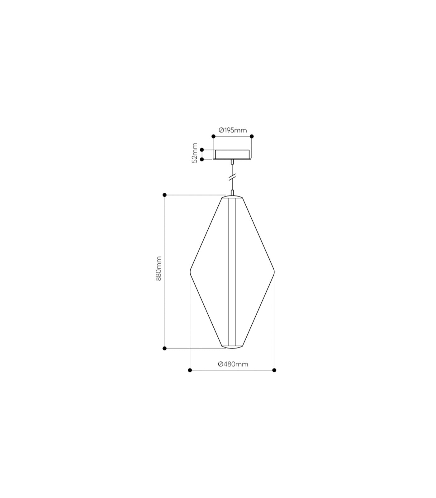 Buoy Double Cone Pendant Light