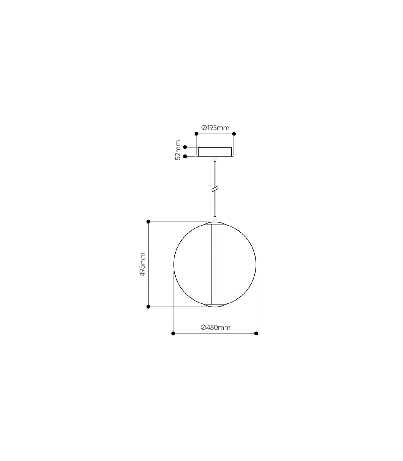 Buoy Sphere Pendant Light