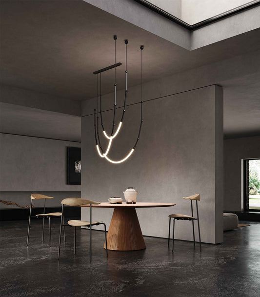 Leda 3LT Curve Pendant Light