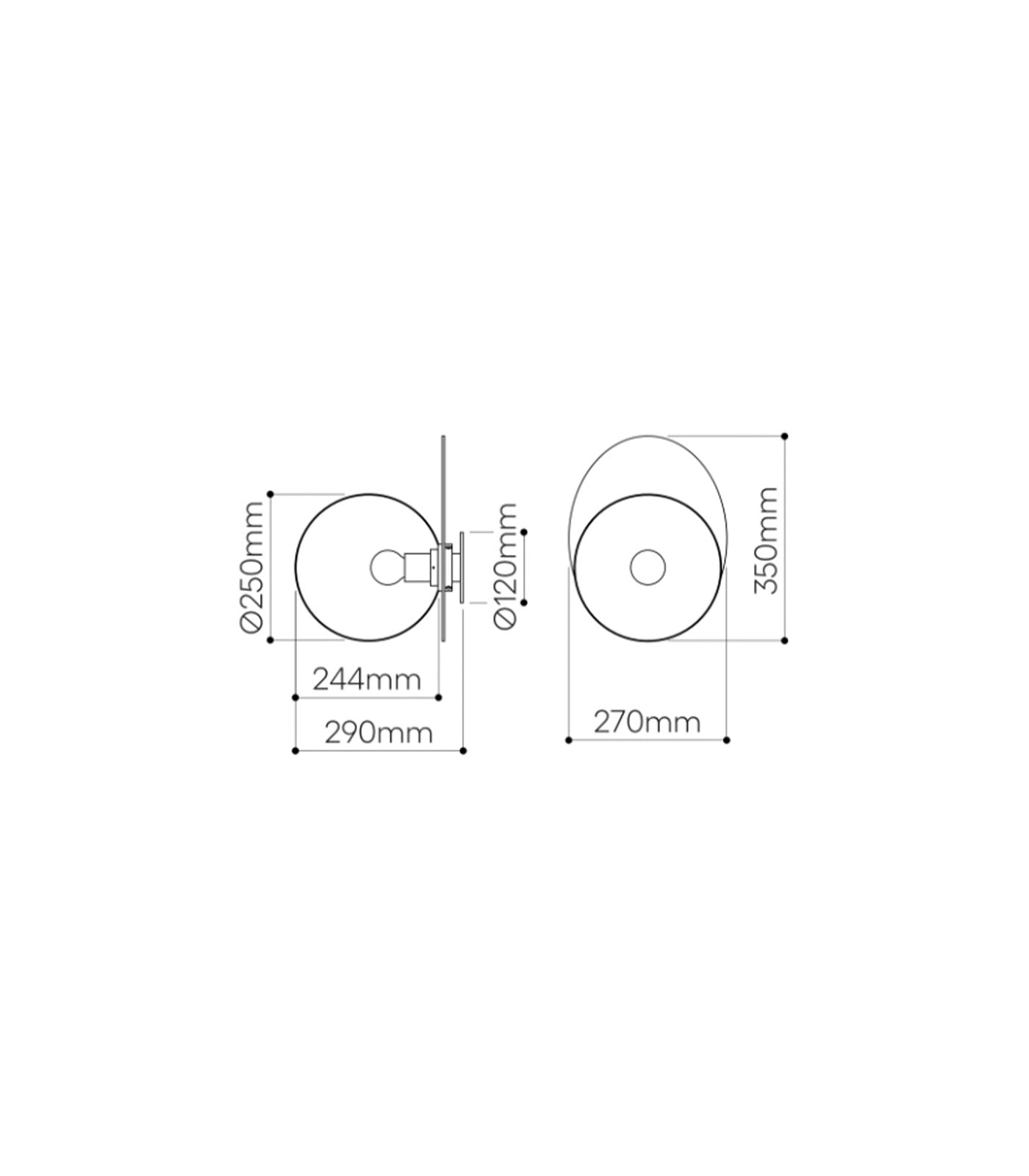 Umbra Wall/Ceiling Light