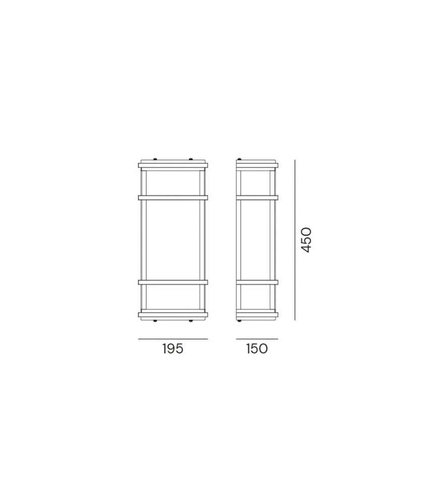 Quadro Large Wall Light