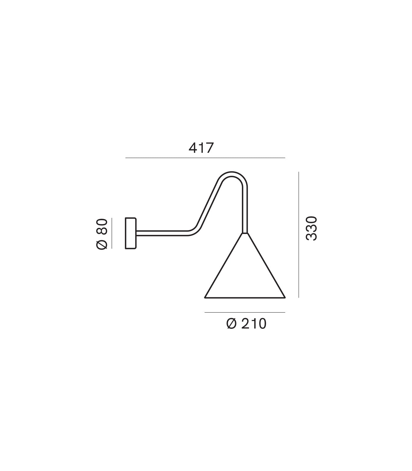 Cone Wall Light (Interior) by Il Fanale