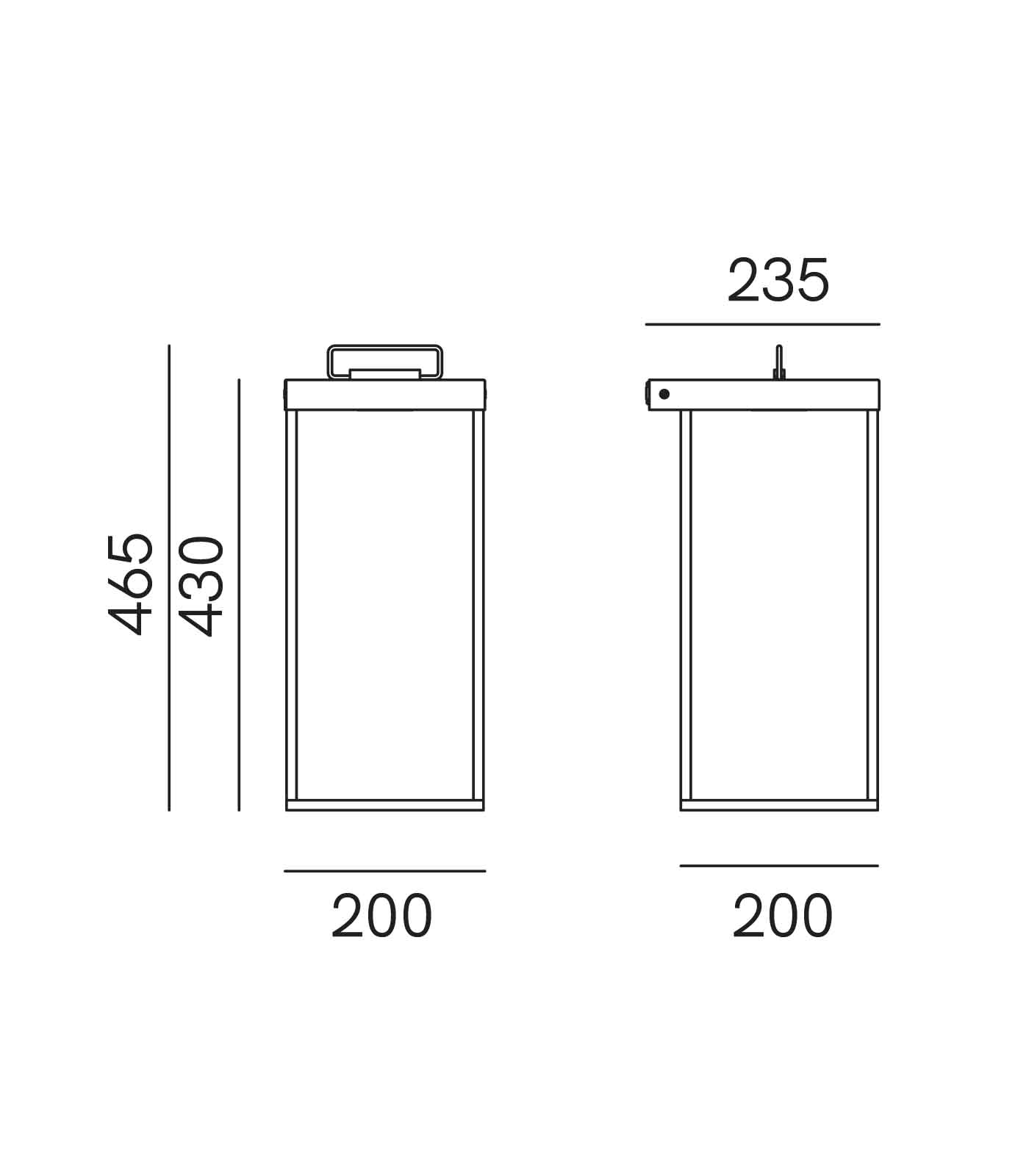 Lanterne Slim Wall Light - 2 Sizes