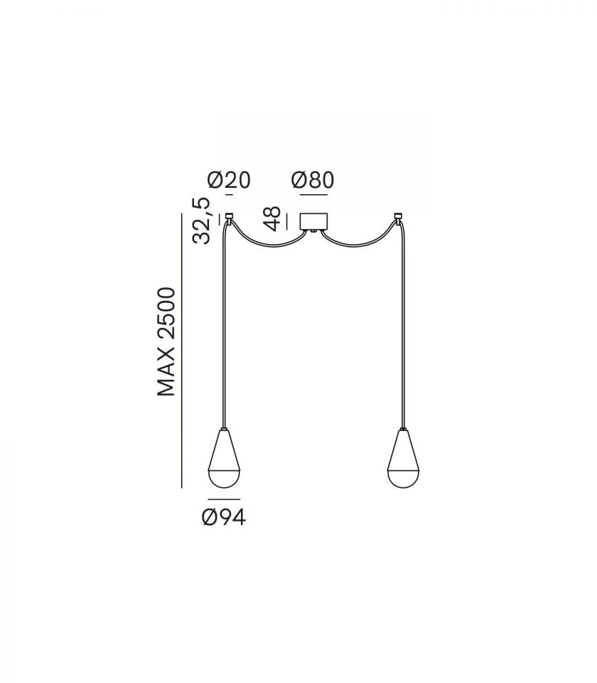 Dew Double Pendant Light