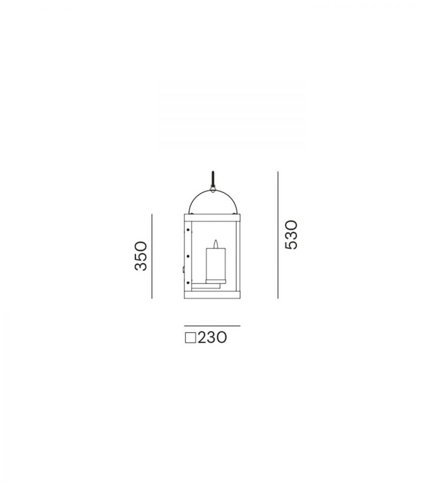 Round Lanterne Wall Light by Il Fanale
