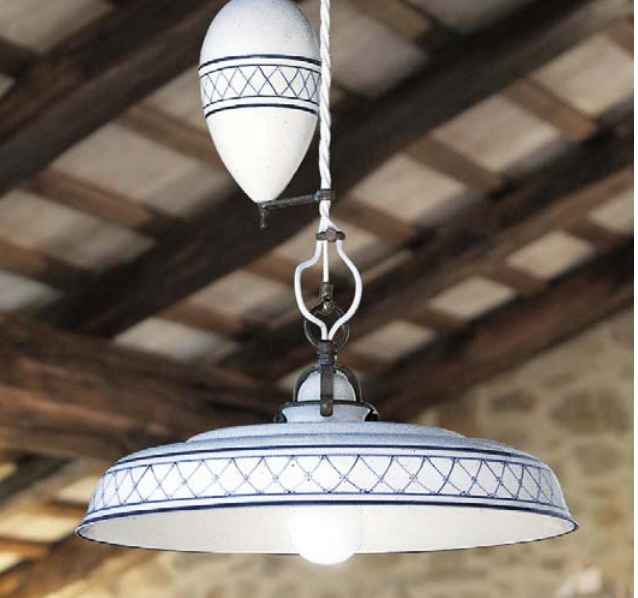 Provenza Ceramic Pendant by Aldo Bernardi