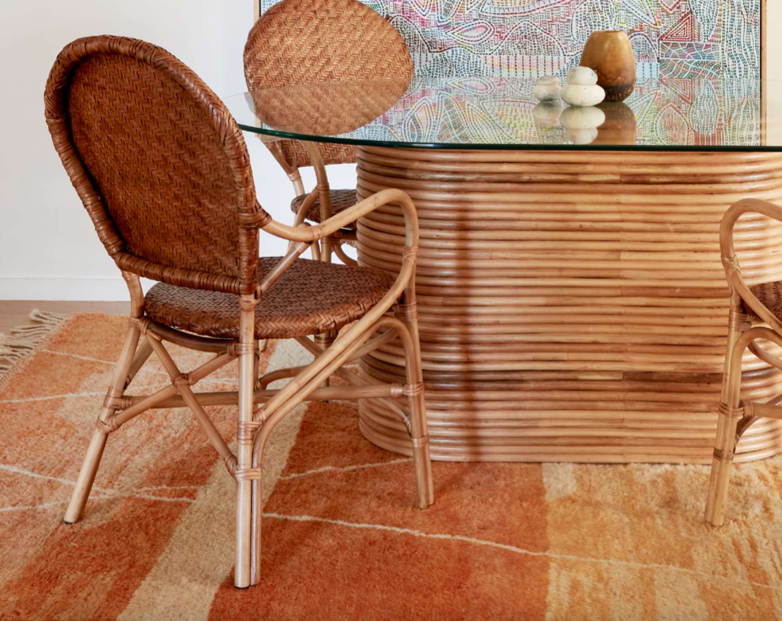 Leyla Rattan Dining Chair