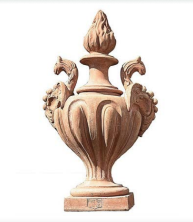 Alzata Con Draghi - Pedestal With Dragons