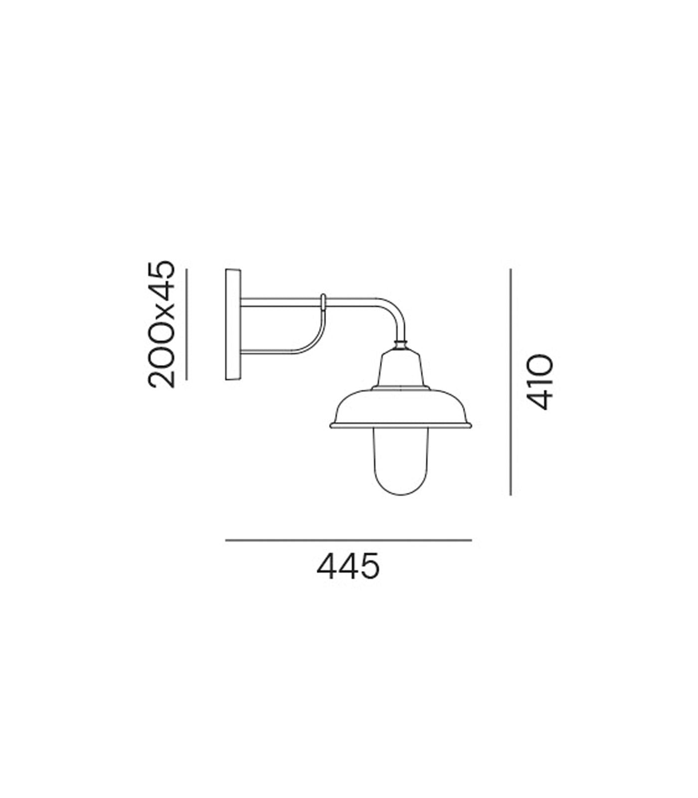 Contrada Outdoor Wall Light by Il Fanale