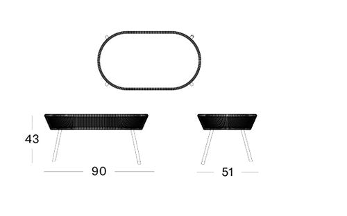 Loop Coffee Table - Resin
