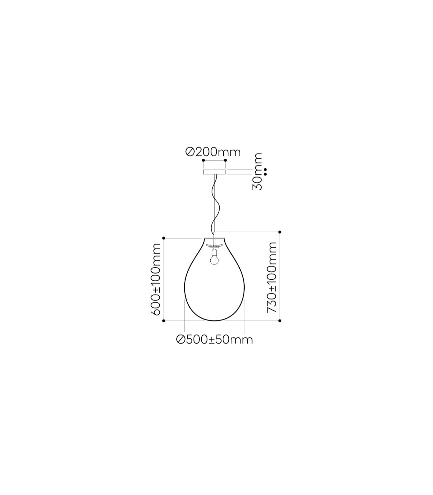 Tim Copper Pendant Light