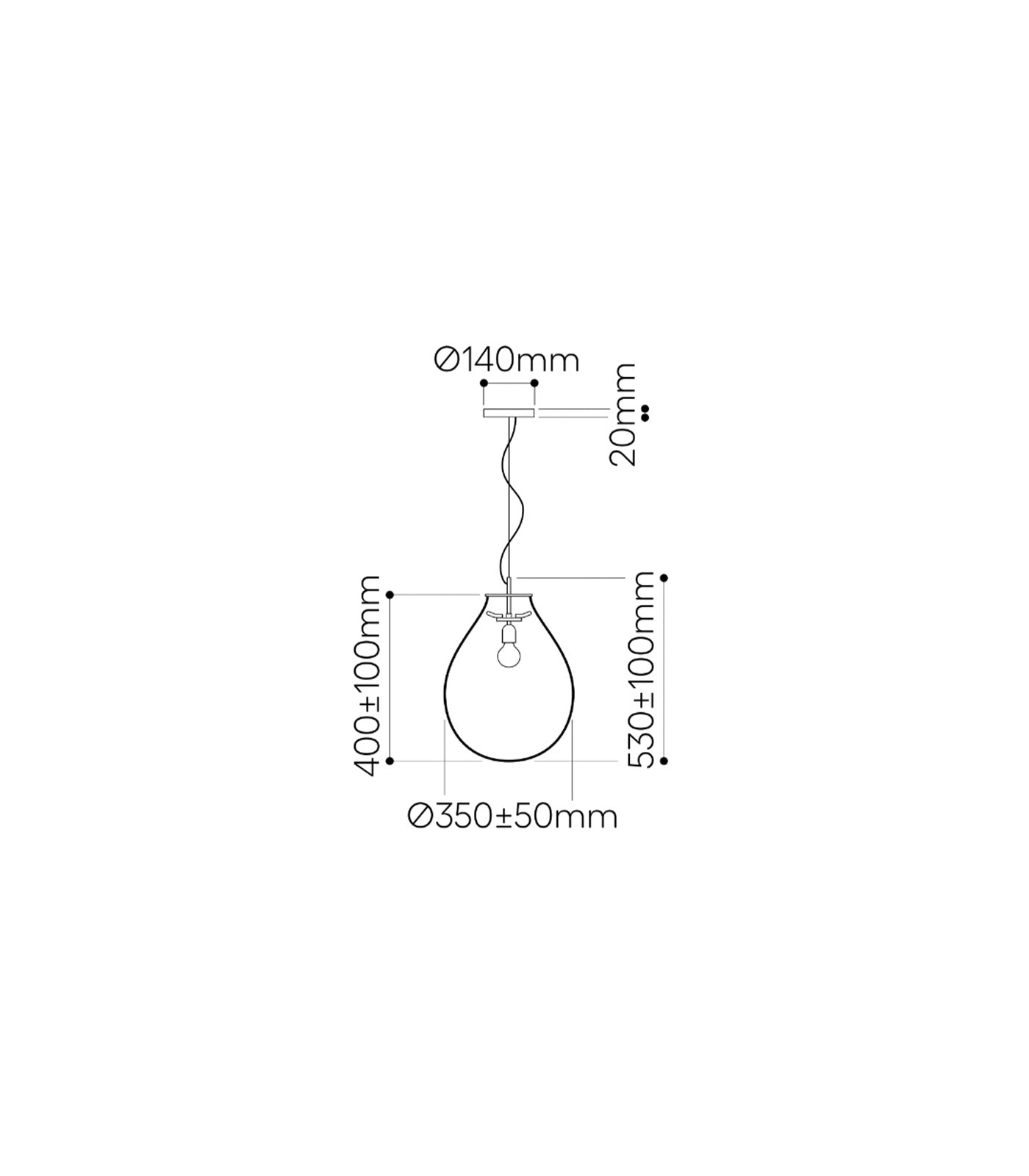 Tim Copper Pendant