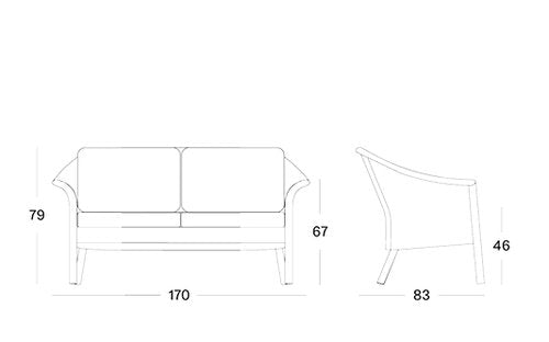 Victor Lounge Sofa - Two Sizes