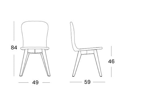 Yann Dining Chair Oak Base