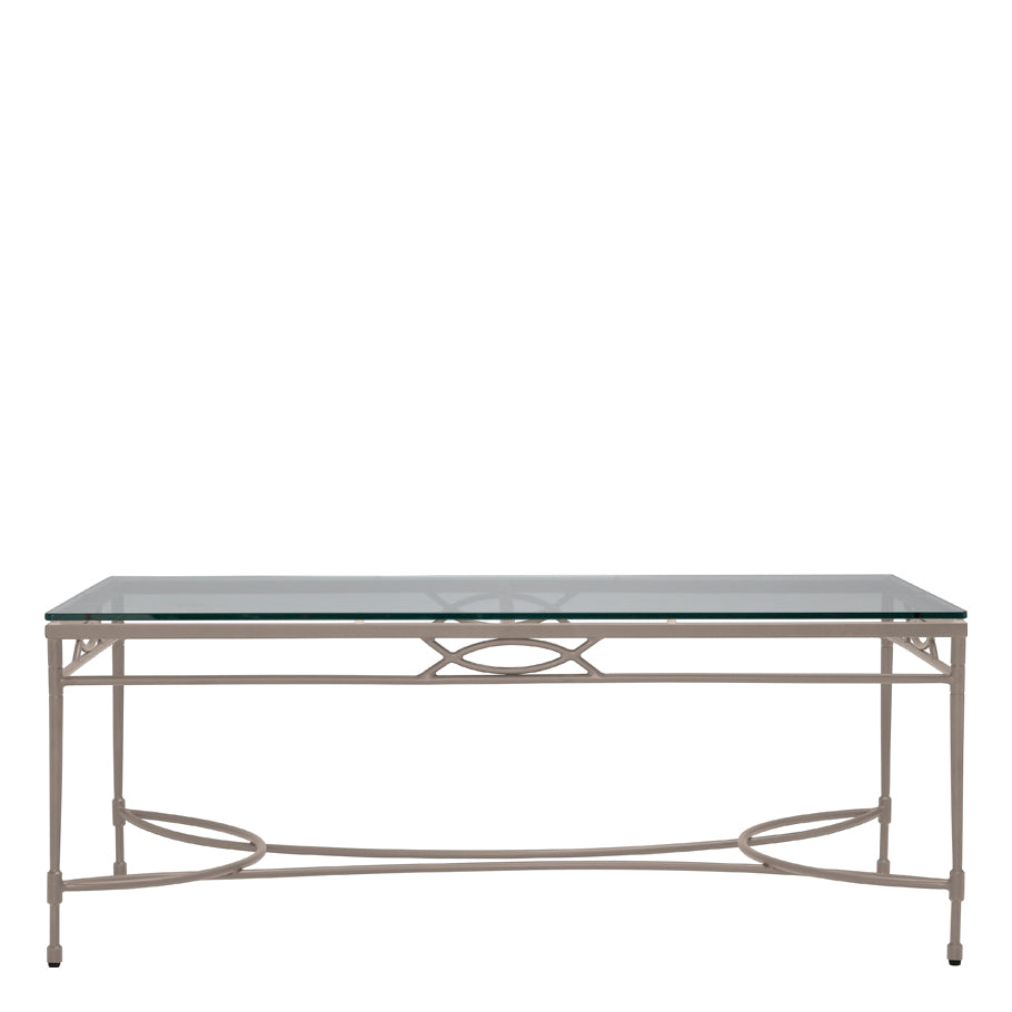 Amalfi Glass Top Dining Table Rectangle 183
