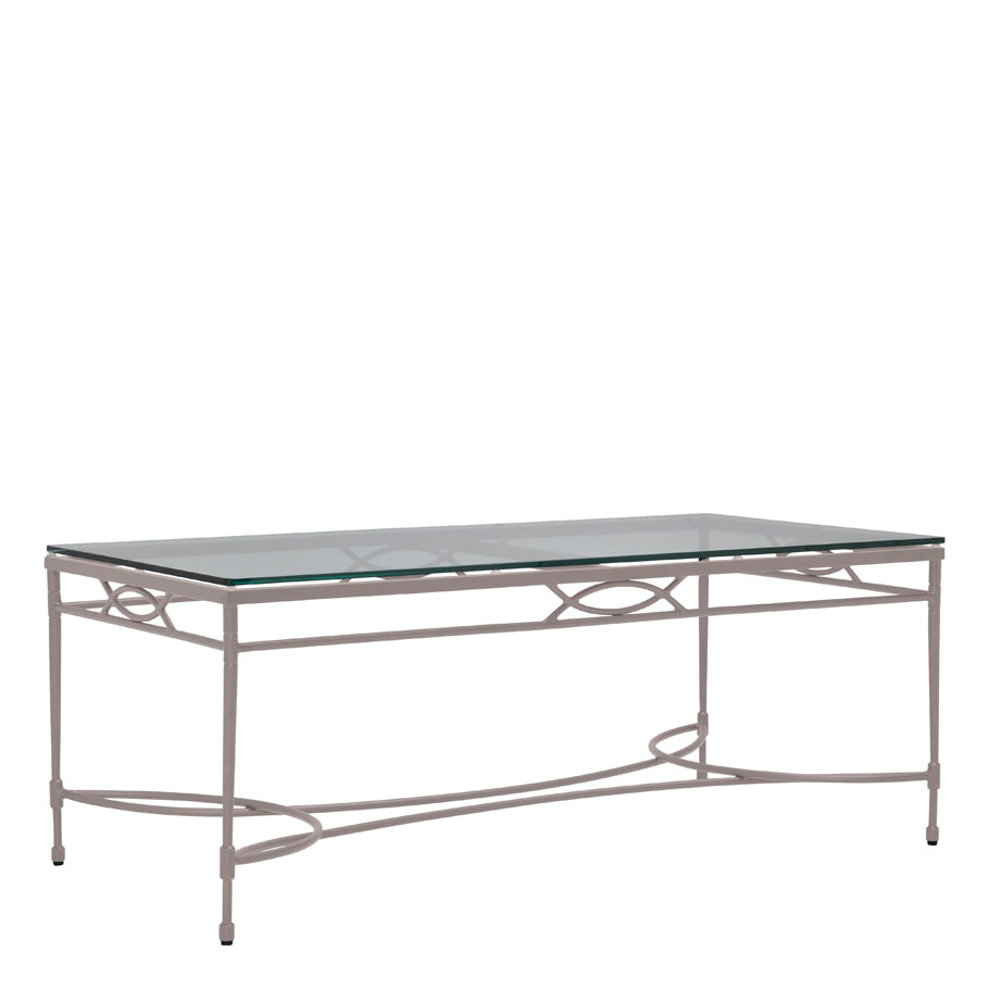 Amalfi Glass Top Dining Table Rectangle 183
