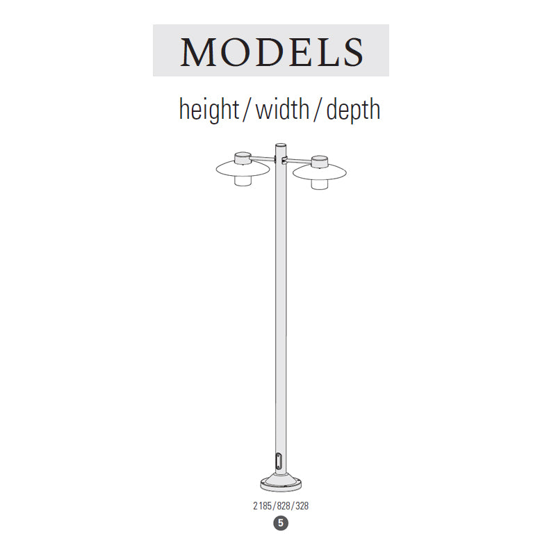 Aubanne Model 5 Lamp Post